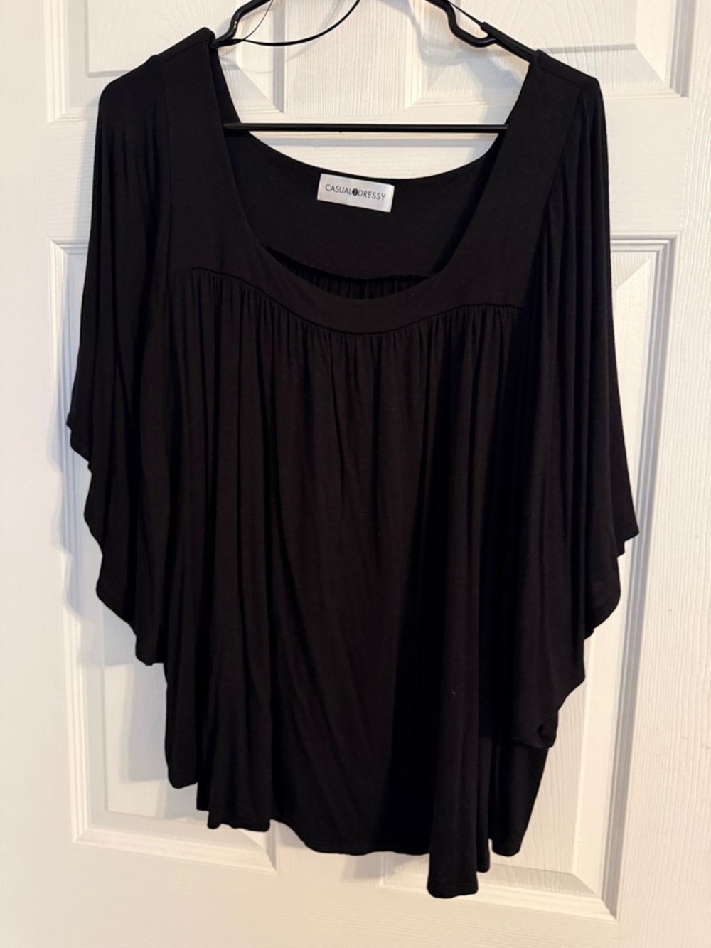 Black Women's Casual to Dressy Flowing Top